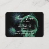 独自のX線スカルと花を作成 名刺 (裏面)