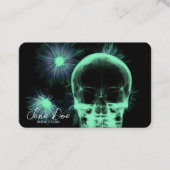 独自のX線スカルと花を作成 名刺 (正面)