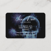 独自のX線スカルと花を作成 名刺 (裏面)