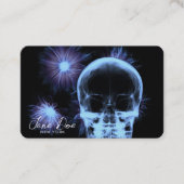 独自のX線スカルと花を作成 名刺 (正面)