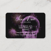 独自のX線スカルと花を作成 名刺 (裏面)