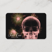 独自のX線スカルと花を作成 名刺 (正面)