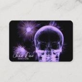 独自のX線スカルと花を作成 名刺 (正面)