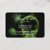 独自のX線スカルと花を作成 名刺 (裏面)