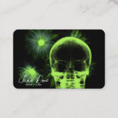 独自のX線スカルと花を作成 名刺 (正面)