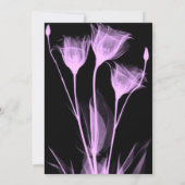 独自のX線フラワートリオの結婚作成 招待状 (裏面)