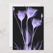 独自のX線フラワートリオの結婚作成 招待状 (裏面)