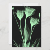 独自のX線フラワートリオの結婚作成 招待状 (裏面)