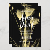 独自のX線フラワートリオの結婚作成 招待状 (正面/裏面)