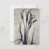 独自のX線ヴィンテージウェディングカラユリを作成 出欠カード (裏面)