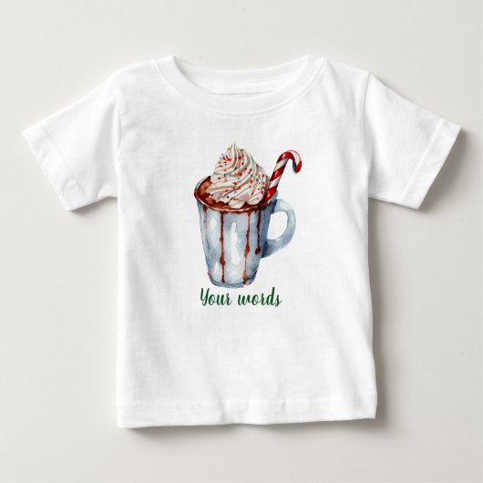 独自のYuletideホットチョコレートを作成 ベビーTシャツ (正面)