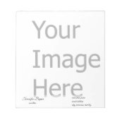 独自のZazzleテンプレートカスタマイズを作成 ノートパッド (正面)