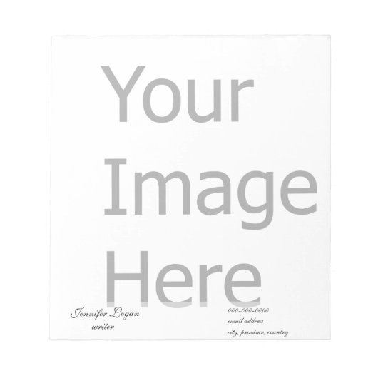 独自のZazzleテンプレートカスタマイズを作成 ノートパッド (正面)