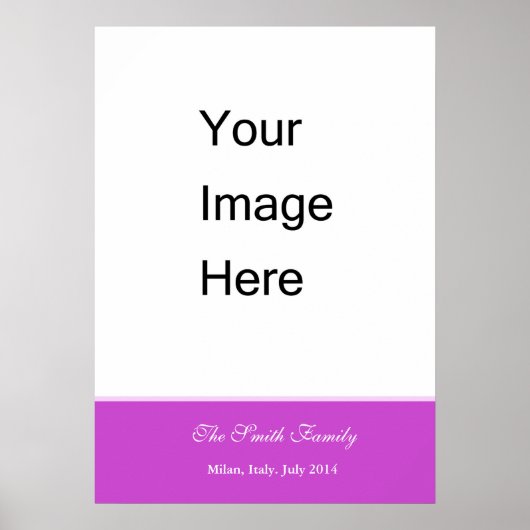 独自のZazzleテンプレートカスタマイズを作成 ポスター (正面)