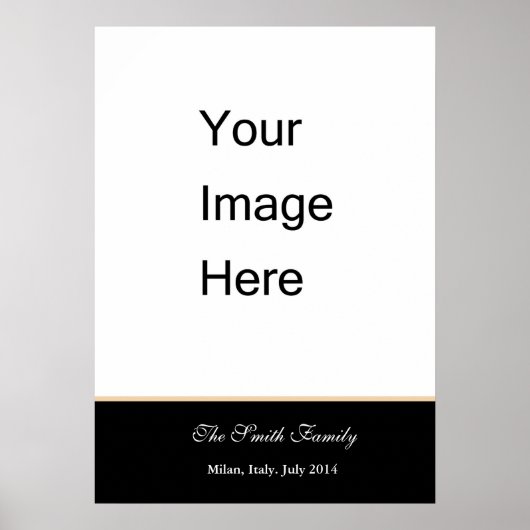 独自のZazzleテンプレートカスタマイズを作成 ポスター (正面)