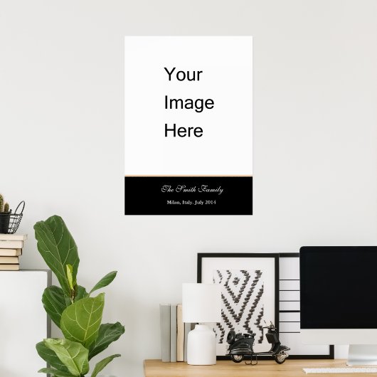 独自のZazzleテンプレートカスタマイズを作成 ポスター (ホームオフィス)