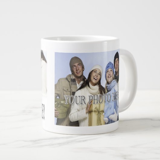 独自のZazzle Mugを簡単に作成 ジャンボコーヒーマグカップ (正面右)