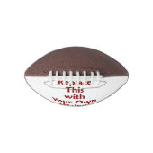 独自パーソナライズされたのカスタムDIYテンプレート アメリカンフットボール (正面)