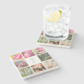 独自パーソナライズされたのフォトコラージュの作成     ストーンコースター (横)