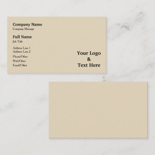 独自パーソナライズされたのロカスタムゴと文字 名刺 (正面/裏面)