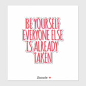 独自性を受け入れる シール (シート)