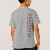 独自性を発揮しよう Tシャツ (裏面)