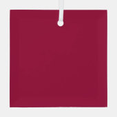 独自空白のの作成 – さくらんぼ赤 ガラスオーナメント (裏面)