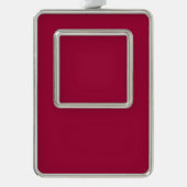 独自空白のの作成 – さくらんぼ赤 シルバープレートフレームオーナメント (正面)