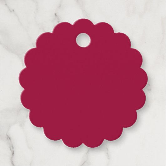 独自空白のの作成 – さくらんぼ赤 フェイバータグ (正面)