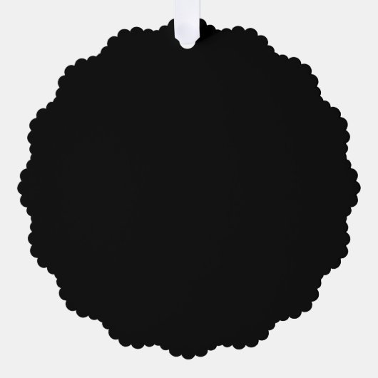 独自空白のの作成 – 黒 オーナメントカード (正面)