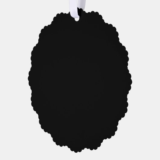 独自空白のの作成 – 黒 オーナメントカード (左)