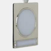 独自空白のの紙の作成 シルバープレートバナーオーナメント (右)