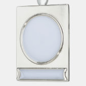 独自空白のの紙の作成 シルバープレートバナーオーナメント (左)