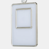 独自空白のの紙の作成 シルバープレートフレームオーナメント (左)