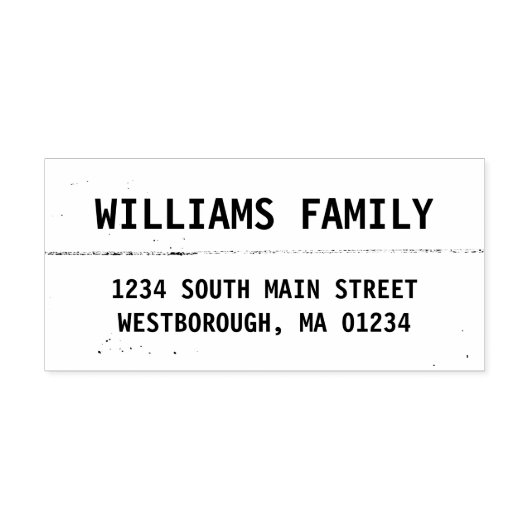 独自素朴の差出人住所のカスタム作成 ラバースタンプ (インプリント)