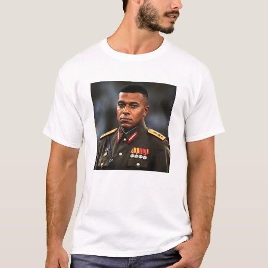 独裁者キリアン・エムバペTシャツ - おもしろサッカーグッズ Tシャツ (正面)