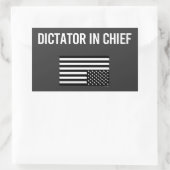 独裁者 長方形シール (バッグ)