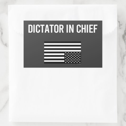 独裁者 長方形シール (バッグ)