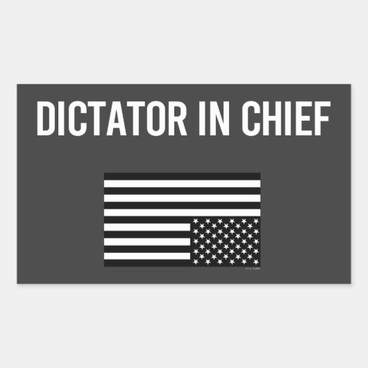 独裁者 長方形シール (正面)