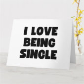 独身であることが好き カード (黄色い花)