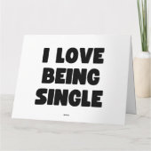 独身であることが好き カード (裏面)