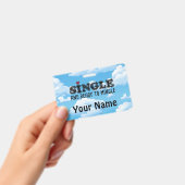 独身で出会いを求めてる バッジ (手持ち)