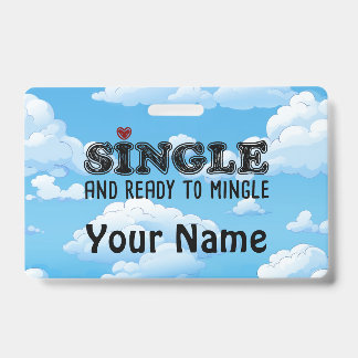 独身で出会いを求めてる バッジ