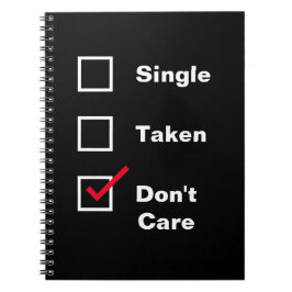 独身のおもしろい気にDo Not Checklistデートすること ノートブック