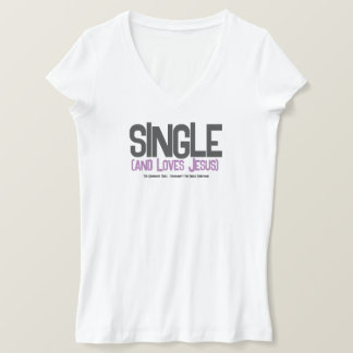 (独身のそしてイエスを愛する) Tシャツ