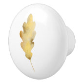 独身のなカシの葉の引出しのノブ セラミックノブ (右)