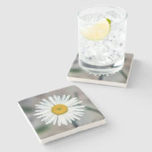 独身のなデイジーの石のコースター ストーンコースター (横)