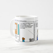 独身のなパパ日記-そこにくもがあります コーヒーマグカップ (正面左)