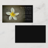 独身のなプルメリアの花のカスタムな名刺 名刺 (正面/裏面)