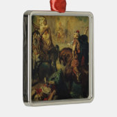 独身のな戦闘のアラビアの族長 メタルオーナメント (右)